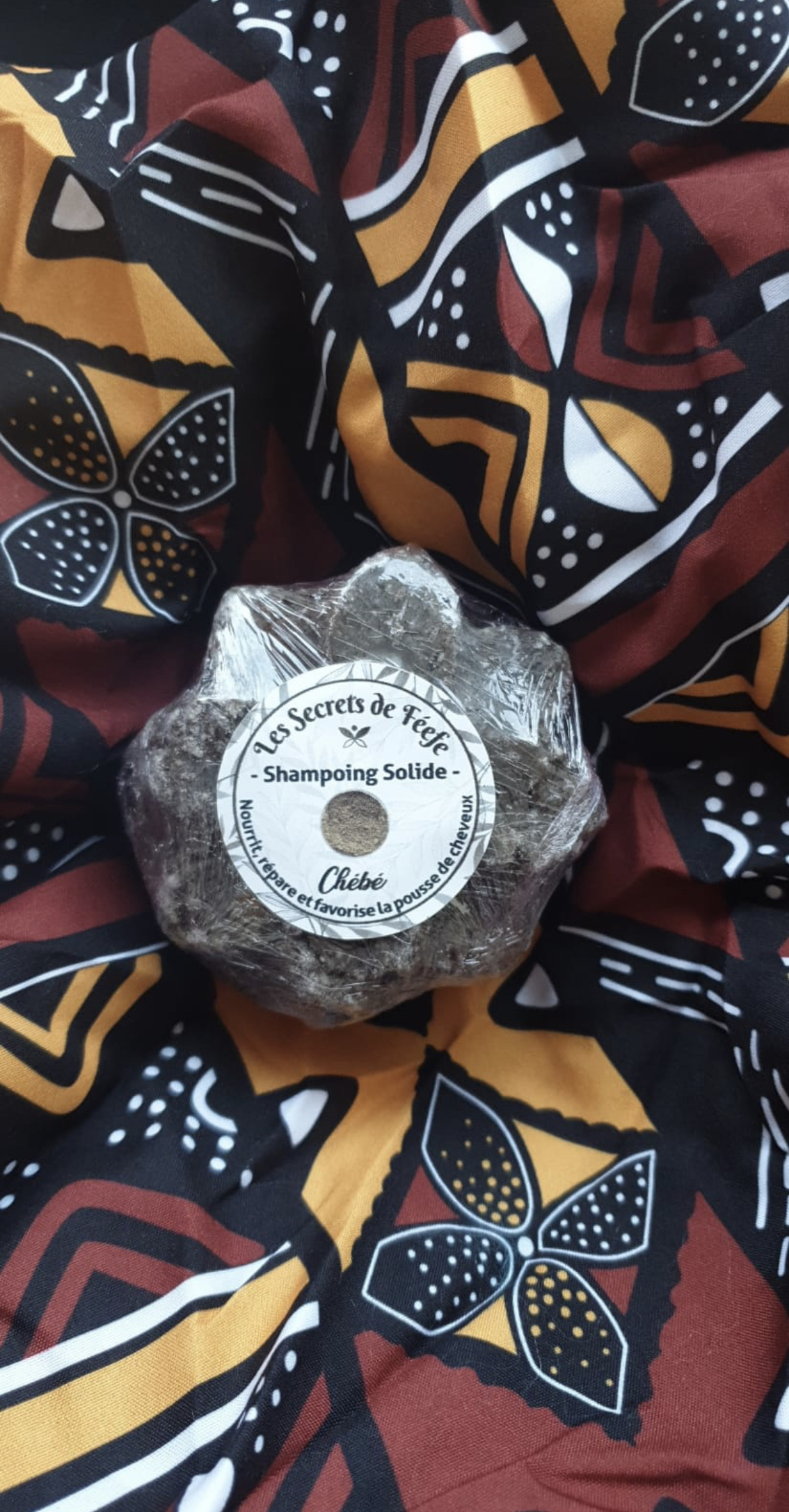 Shampoing solide au chébé