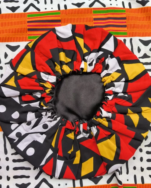 Bonnet  Réversible wax/satin – Image 3